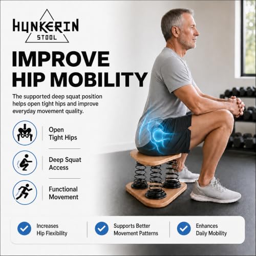 Deep Squat Stool for Posture and Mobility - Natural Variation
