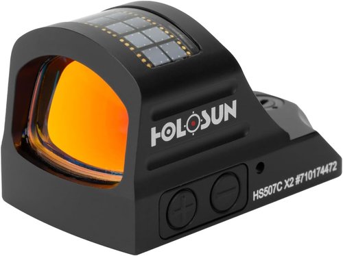 Holosun 407C/507C-X2 Red & Green Dot Sight - 2 MOA Dot & Circle Options, Durable 7075 Aluminum, Solar Powered