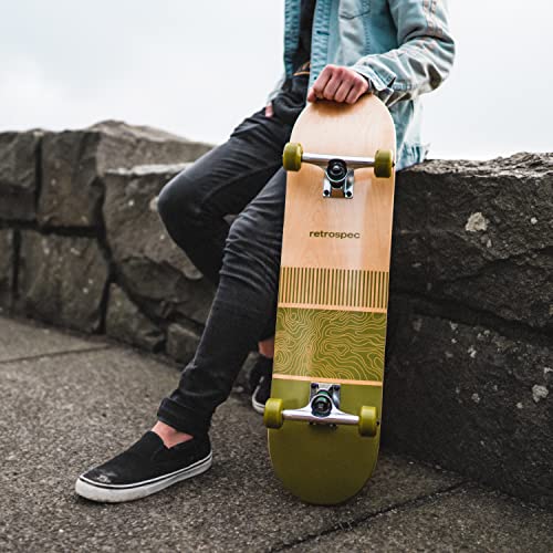 7.5-Inch Marine Isometric Skateboard Deck - Compact Cruiser & Trick Board