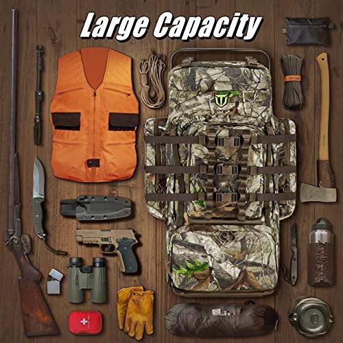 TIDEWE Next Camo G2 Hunting Backpack 90L External Frame Pack for Deer Hunting