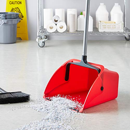 6-Pack Indoor Outdoor Lobby Dustpan Set - Durable Crack-Resistant Plastic
