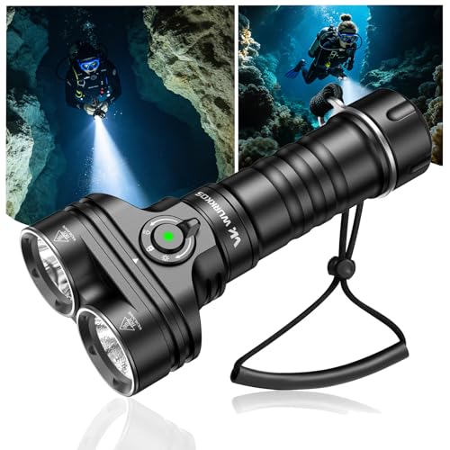 6000LM Underwater Dive Light - Waterproof Flashlight for Scuba & Night Diving