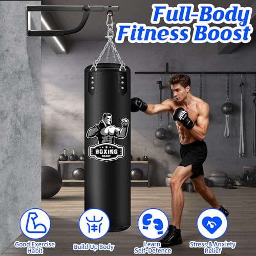 Adjustable Wall Mount Punching Bag Set for Boxing & MMA Training