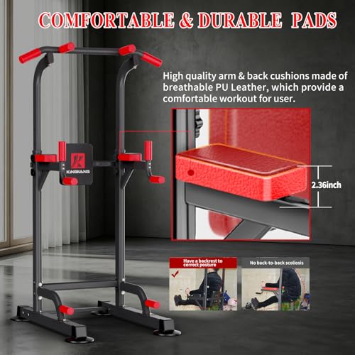 Power Tower Pull Up Station for Home Gym, Adjustable Multi-Function Fitness Equipment