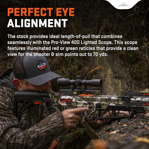 Hunting Package 400 FPS with Lighted Scope Rope Cocker & 3 Arrows