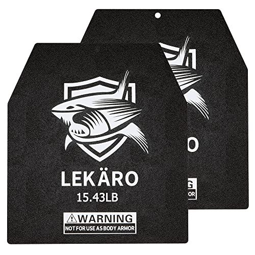 15.43LB Steel Weight Plates for Weighted Vests - Rust-Proof, 9.8x11 Inches