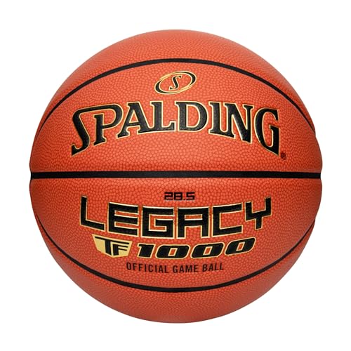 Spalding Legacy TF-1000 NJCAA Size 7 Indoor Game Basketball - Orange 29.5"
