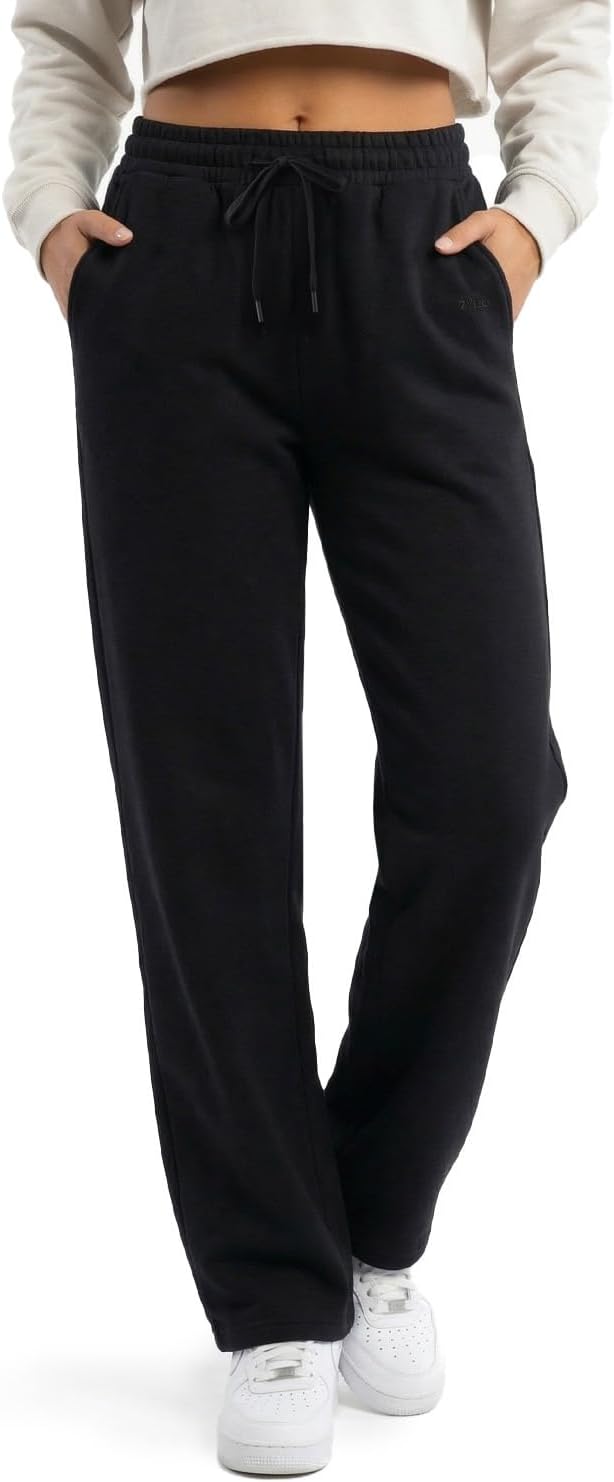 Zylioo Wide Leg Sweatpants for Tall Women - High Waist Casual Lounge Pants with Pockets | 32"/34" Inseam