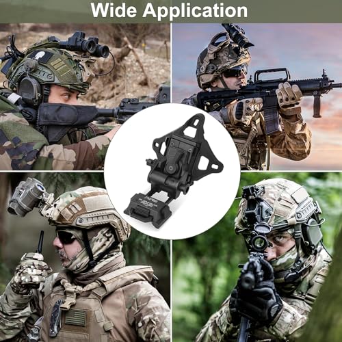 Gexmil NVG Mount with Skeleton Shroud for PVS-15/18 Night Vision Goggles - Black