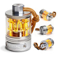 Vintage Aluminum Camping Lantern Light - Dimmable Warm Glow, Handcrafted, USB-C, Waterproof, Nature Variation