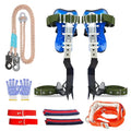 Tree Climbing Spikes Set - Adjustable Stainless Steel Climbing Gear with Non-Slip Pedals - Plastic Variation