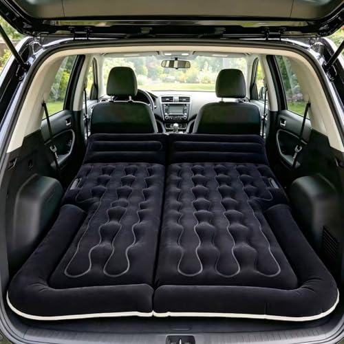 Inflatable Car Bed Mattress for SUV Sedan Truck & Minivan - Portable Travel Comfort Kit