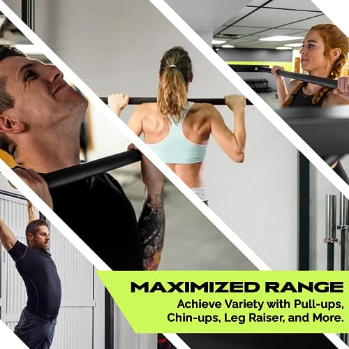 Heavy-Duty Wall Mounted Pull Up Bar 500 lb Capacity for Home Gym