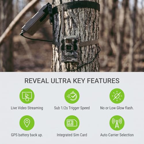 Trail Camera 4K Video LTE GPS No-Glow/Low-Glow IR Hunting Camera