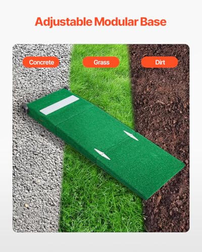 90 Inch Portable Baseball Pitching Mound with Wheels, Green Indoor/Outdoor Training Equipment