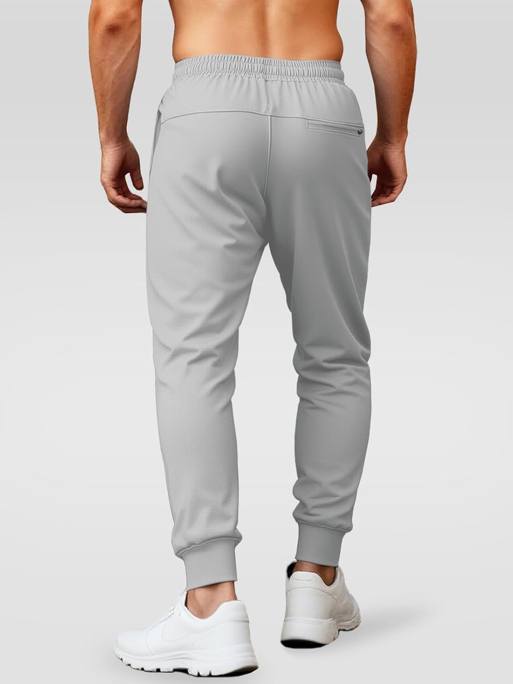 Aolesy Men's Joggers - Tapered Athletic Sweatpants with Zipper Pockets for Gym & Running