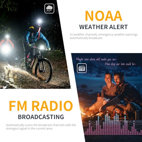Gaswei G2Pro+ 2-Pack Heavy Duty Waterproof Walkie Talkies with NOAA Weather, FM Radio, VOX, Long Range, 2W, Rechargeable
