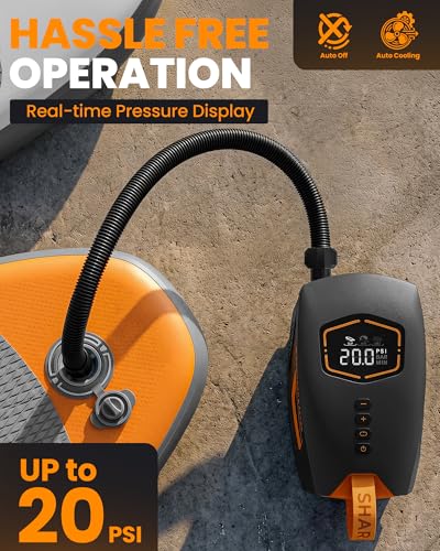 Portable Electric Paddle Board Pump 74Wh Fast Inflator & Deflator for SUPs