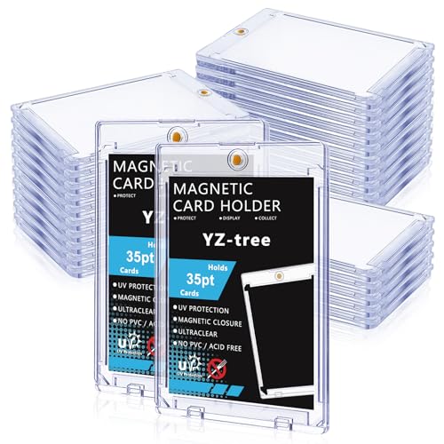 YZtree 204 Pack Ultra-Thin Magnetic Card Case - 35pt One Touch Card Holder
