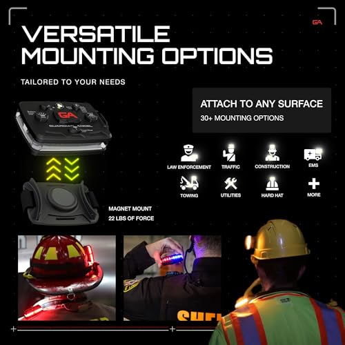 Guardian Angel Elite Safety Light Blue & Red 1-Pack - Wearable, Hands-Free Visibility
