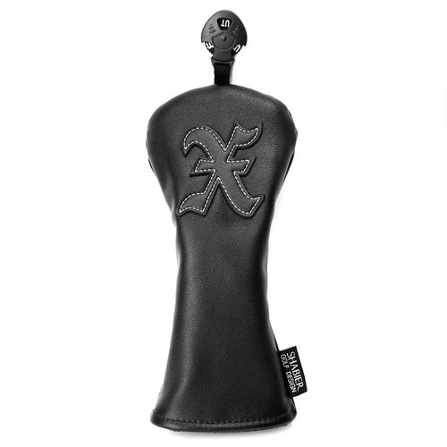 SHABIER Black Golf Headcover with Number Design for Golf Club (One Set 4pcs)