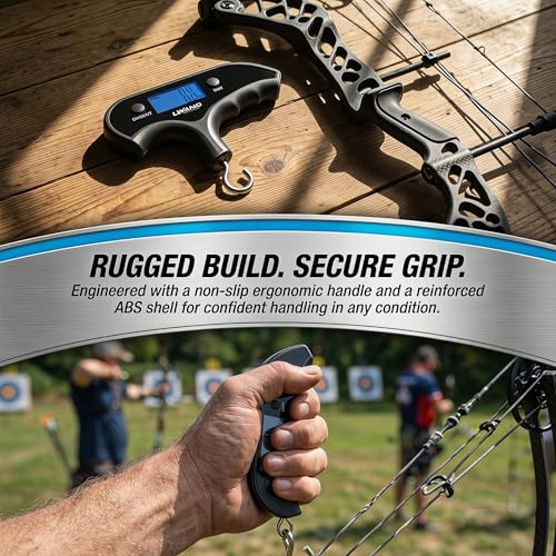Digital Bow Scale 110lbs for Compound and Recurve Bows - Lightweight & Portable