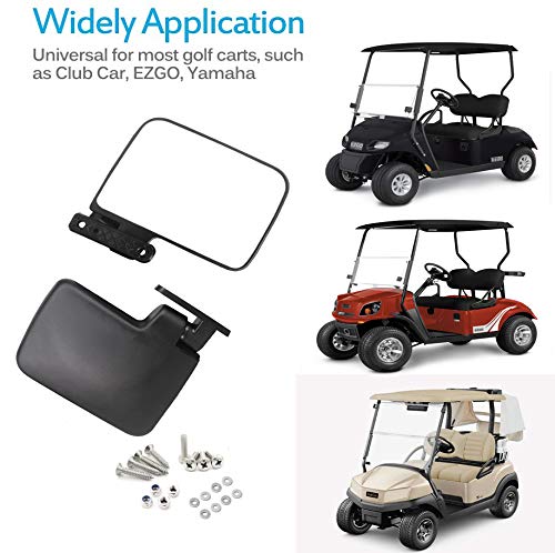 WLOOD Golf Cart Side Mirror and Central Mirror (Golf Cart View Mirrors )