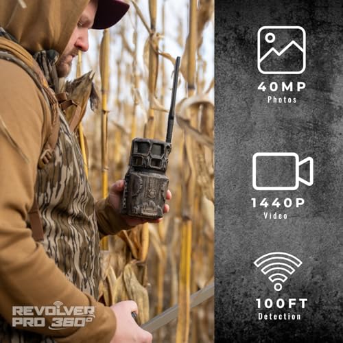 Stealth Cam Revolver Pro 2.0 360° Cellular Trail Camera 40MP with Live View