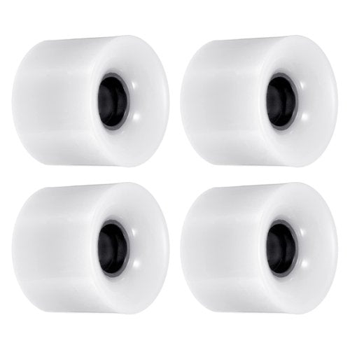 PATIKIL 60mm Longboard Wheels, 4 Pack Skateboard Wheel Street Wheels for Skateboards Cruiser Wheels Replacement 78A, White