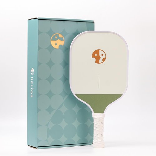 The Helios Pickleball Paddle – Slate | Particle-Printed Carbon Fiber Surface with 13mm Reactive Honeycomb Core | 8oz, Beginner to Intermediate Level Paddle for Power & Consistency | USAP Approved