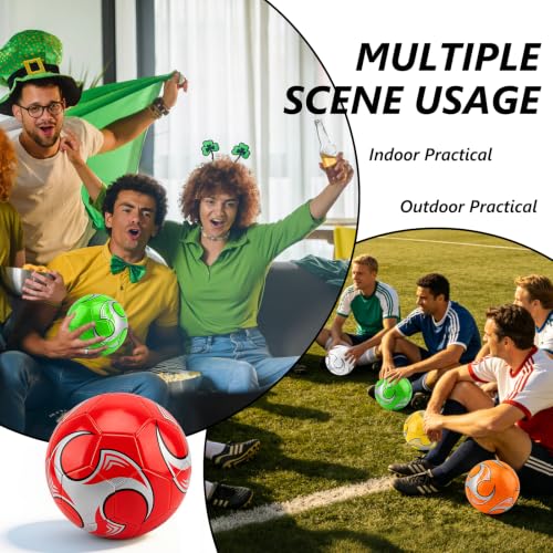 Soccer Ball Size 5 with Pump Needles - Deflated Bulk Pack for Adults & Teens