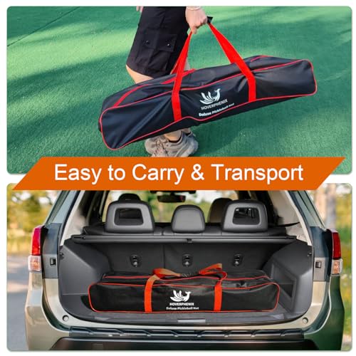 Hoverphenix 22FT & 11FT Pickleball Net Set - Portable Outdoor & Indoor Net with Carry Bag - Blue & Green Variation