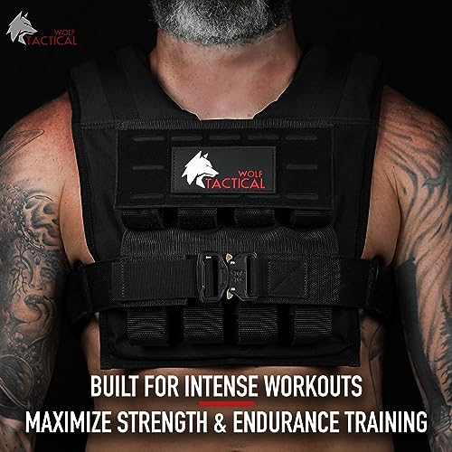 Weighted Training Vest Men 35 LB Black - Adjustable Strength Workout Gear