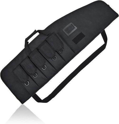 AUMTISC Tactical Soft Gun Case - Rifle Carrying Range Bag with 5 Pouches & Adjustable Sling | 38/42 Inch