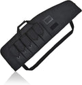 AUMTISC Tactical Soft Gun Case - Rifle Carrying Range Bag with 5 Pouches & Adjustable Sling | 38-42 Inch
