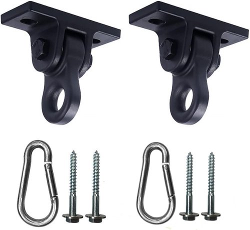 ABUSA Heavy Duty Swing Hangers - 5000 lb Capacity for Indoor/Outdoor Use | 2 Pack with Screws & Bolts