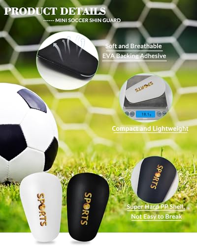 Mini Kids Soccer Shin Guards Small Lightweight Protective Gear with Straps