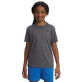 Under Armour Boys' Sportstyle Short Sleeve T‑Shirt (Big Kid) — 012 Pitch Gray / Black x‑Large