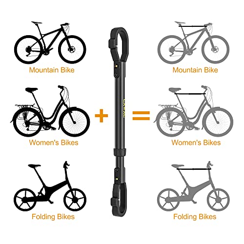 Bike Crossbar Adapter for Bike Rack 70lbs - 2 Pack Adjustable Top Tube