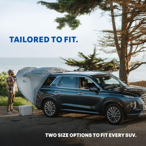 SUV Tailgate Tent with Awning for Small to Large SUVs - Easy 5-Minute Setup - Privacy Shelter & Sun Protection - Small to Mid-Size CUVs & SUVs