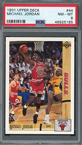 Michael Jordan 1991 Upper Deck Basketball Trading Card PSA 8 - Collectible Sports Memorabilia