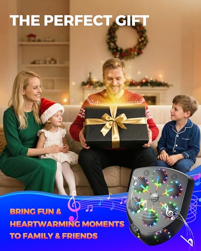AzureHaven XX-Large Music Boxing Machine with LED Lights & Bluetooth Speaker