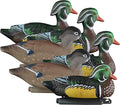 Waterfowl Decoys Set - Realistic Wood Duck Floater 6-Pack for Hunting