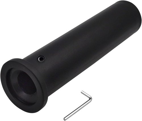 Olympic Adapter Sleeve 8 inch,Converts 1 inch Standard Weight Plate Posts to 2 inch Olympic Weight Plate Posts,Heavy Duty Nylon and Removable end Cap