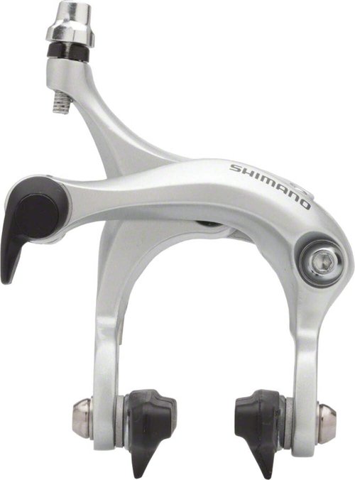 Shimano Caliper Brake, BR-R451, Rear, CS57, W/R50T2 Shoe, 10.5MM Sunken NUT, Silver