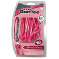 Pride Performance Professional Tee System Evolution 3-1/4 Inch Plastic Golf Tees (30 Breast Cancer Awareness 3 1/4" Tees)