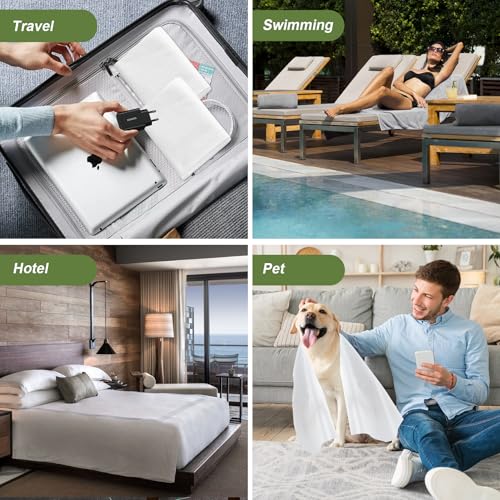 Tvvcalk 50 Pack Disposable Bath Towels Ultra Soft & Quick Dry for Travel & Spa