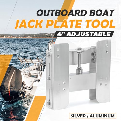 4-Inch Adjustable Outboard Jack Plate Setback for Boats Up to 225 HP - Manual Transom Mount