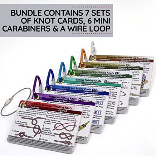 Complete Knot Card Bundle - Waterproof Outdoor Rope & Fishing Knots Guide