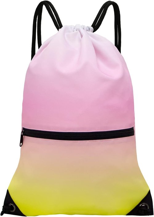 HOLYLUCK Drawstring Backpack | Lightweight Sport Gym Sackpack for Easy Carrying